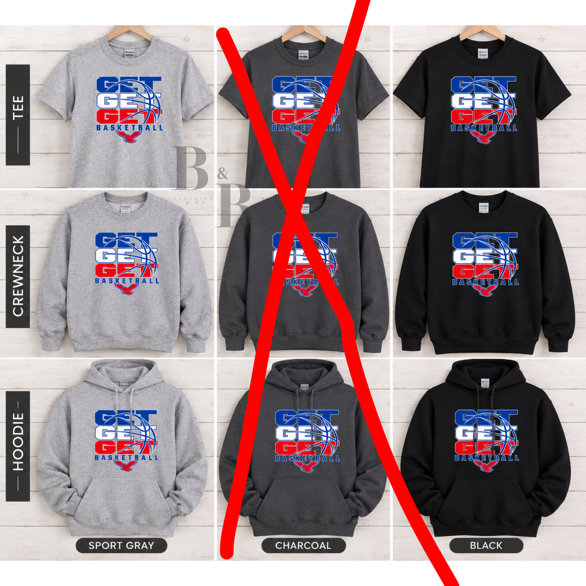 GET Basketball Triple Stack- Tee|Crewneck|Hoodie YOUTH