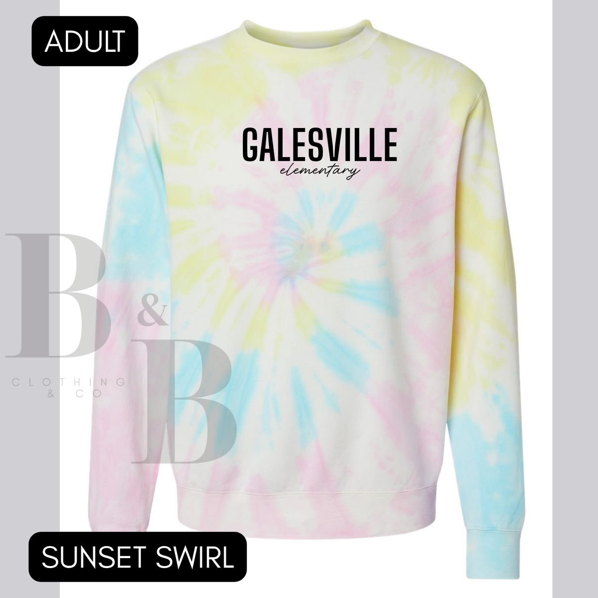 GE- Adult Tie-Dye Crewneck Sweatshirt