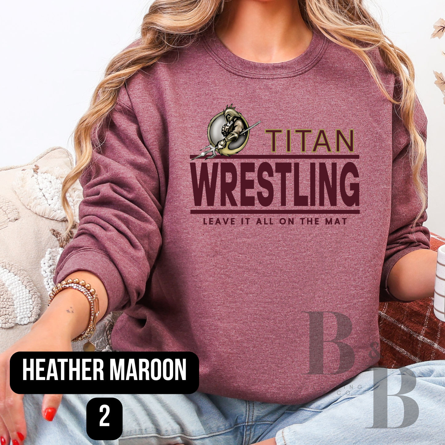 HEATHER MAROON Adult TEE|CREWNECK|HOODIE