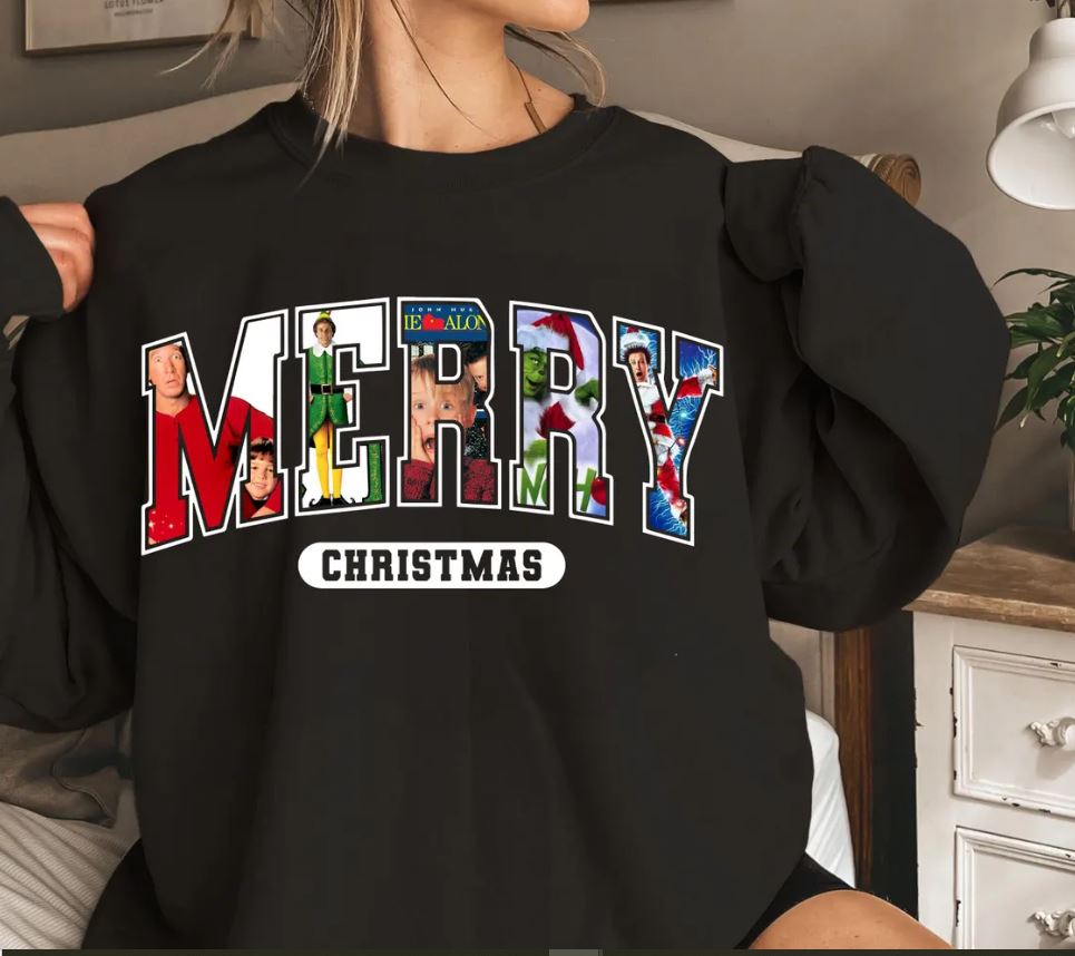 Merry Christmas Movies Collage