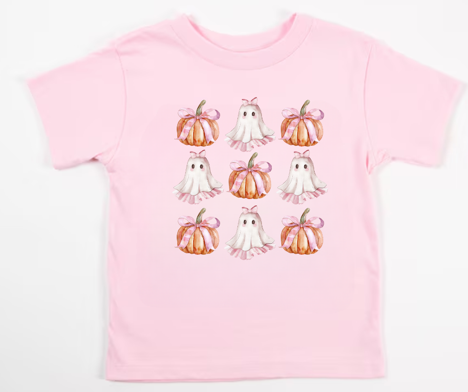 Bow Halloween Collage Tee- Youth Sizes