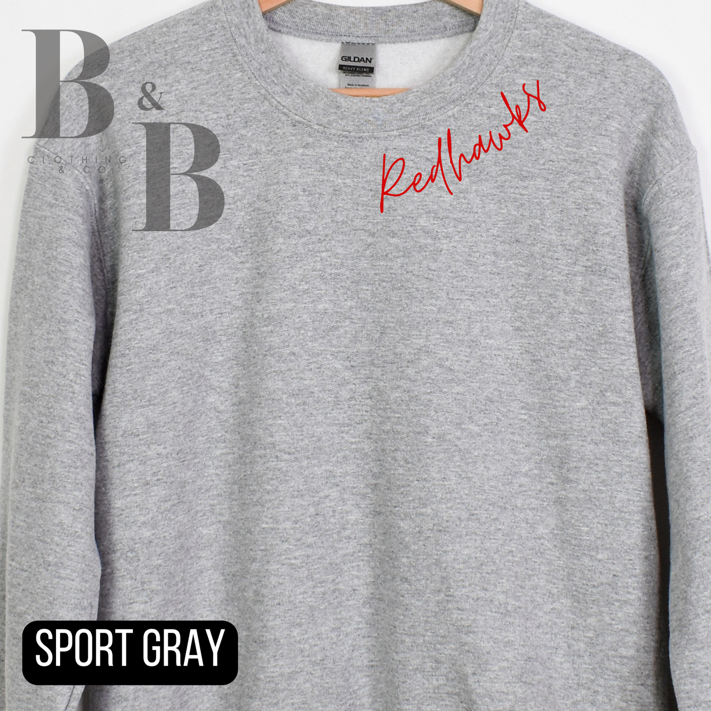 Redhawks Collar Crewneck Sweatshirt