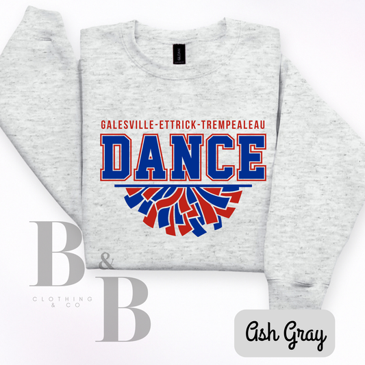Galesville-Ettrick-Trempealeau Dance Adult TEE|CREW|HOODIE