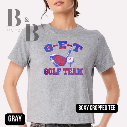 G-E-T Golf Womens Boxy Cropped Tee