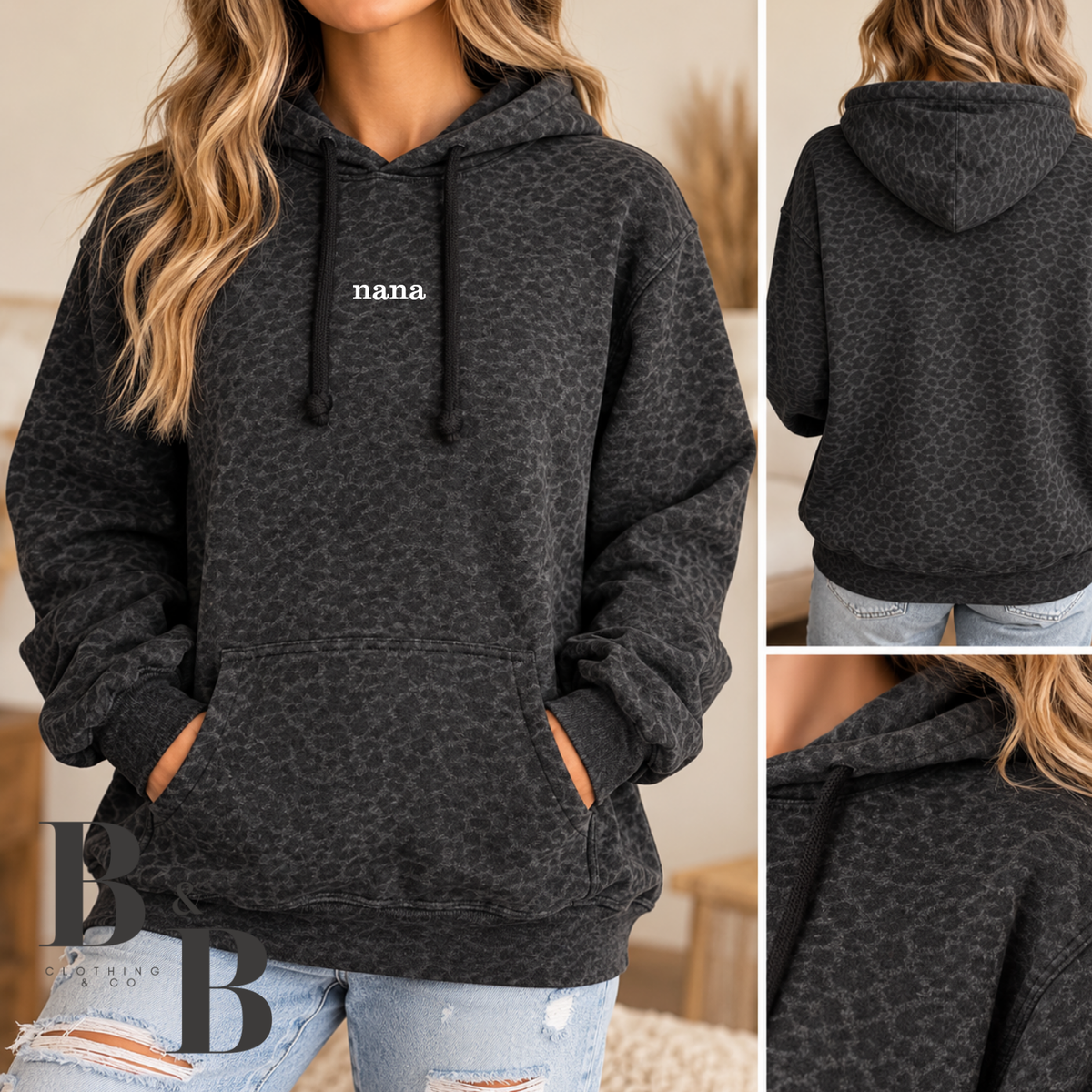 Leopard Print Hoodie- Personalized 🖤