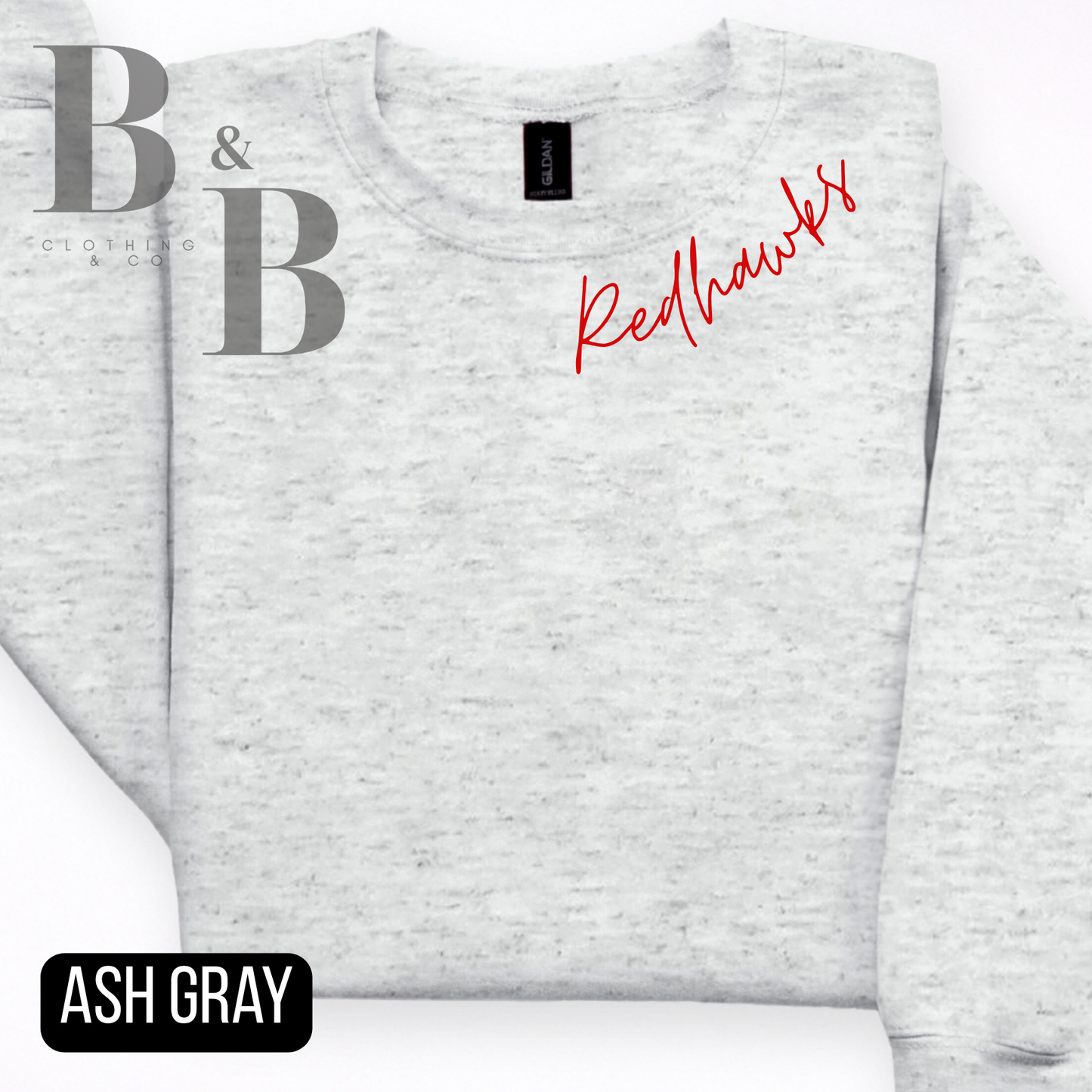 Redhawks Collar Crewneck Sweatshirt