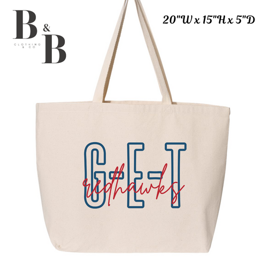 GET Redhawks- Jumbo Tote Bag