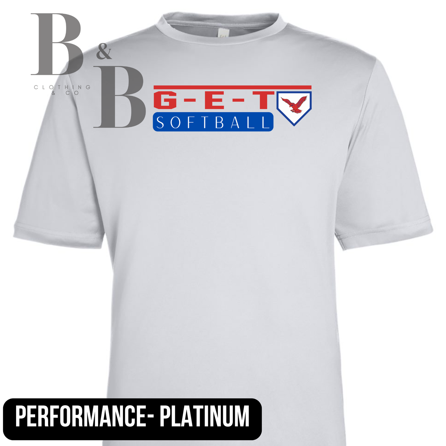 G-E-T Softball 2 Adult & Youth Performance Tee