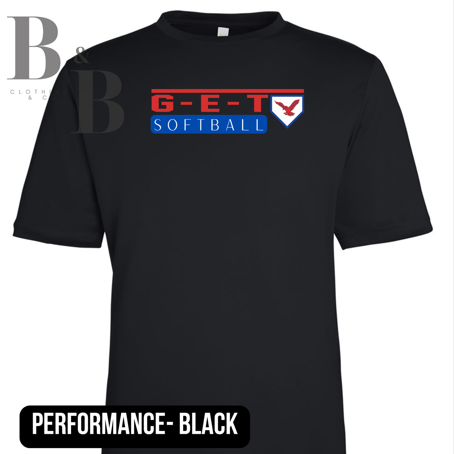 G-E-T Softball 2 Adult & Youth Performance Tee