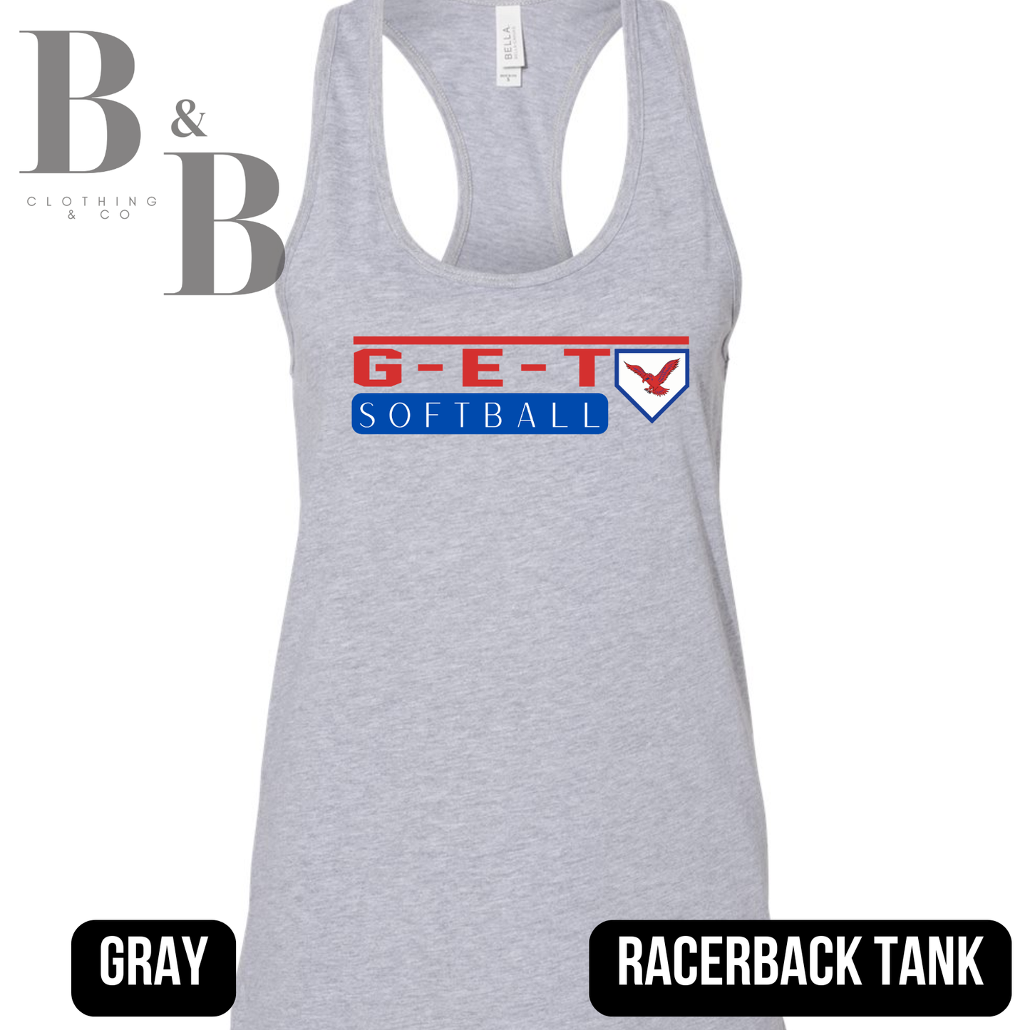 G-E-T Softball 2 Womens Racerback Tank