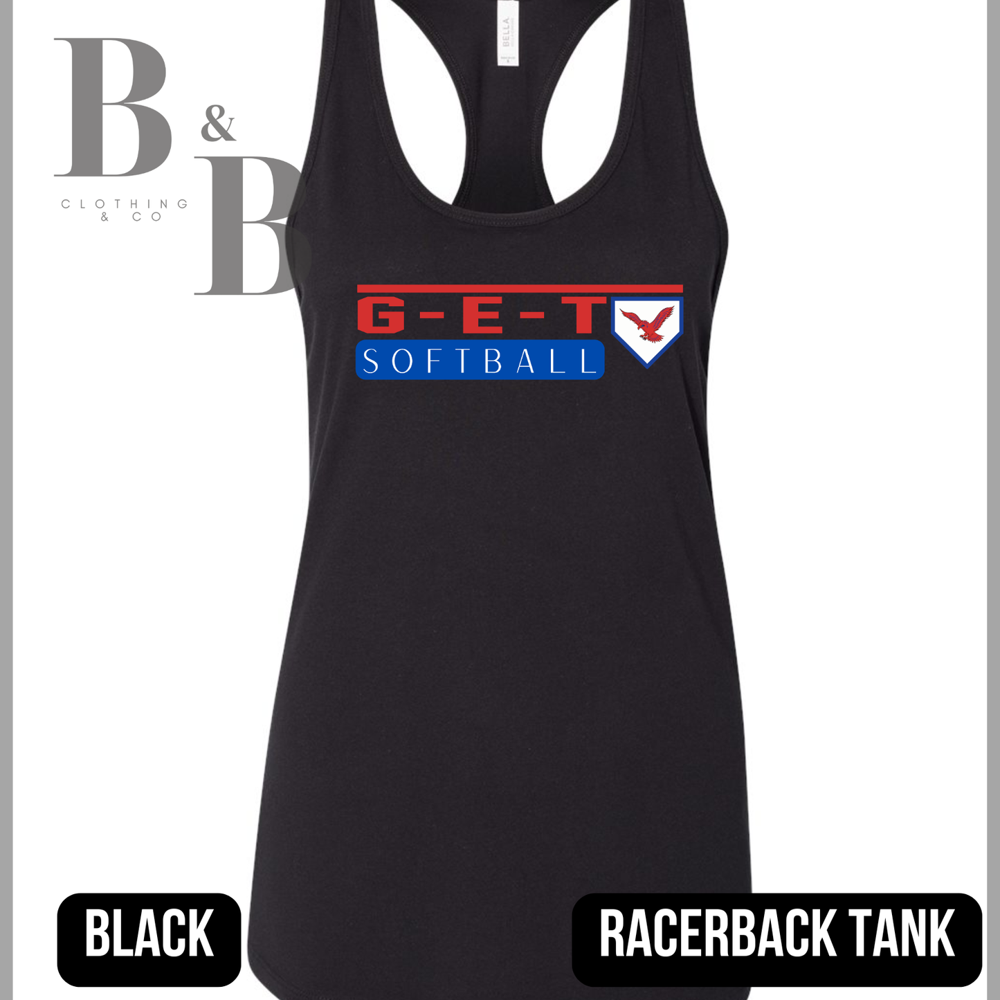 G-E-T Softball 2 Womens Racerback Tank