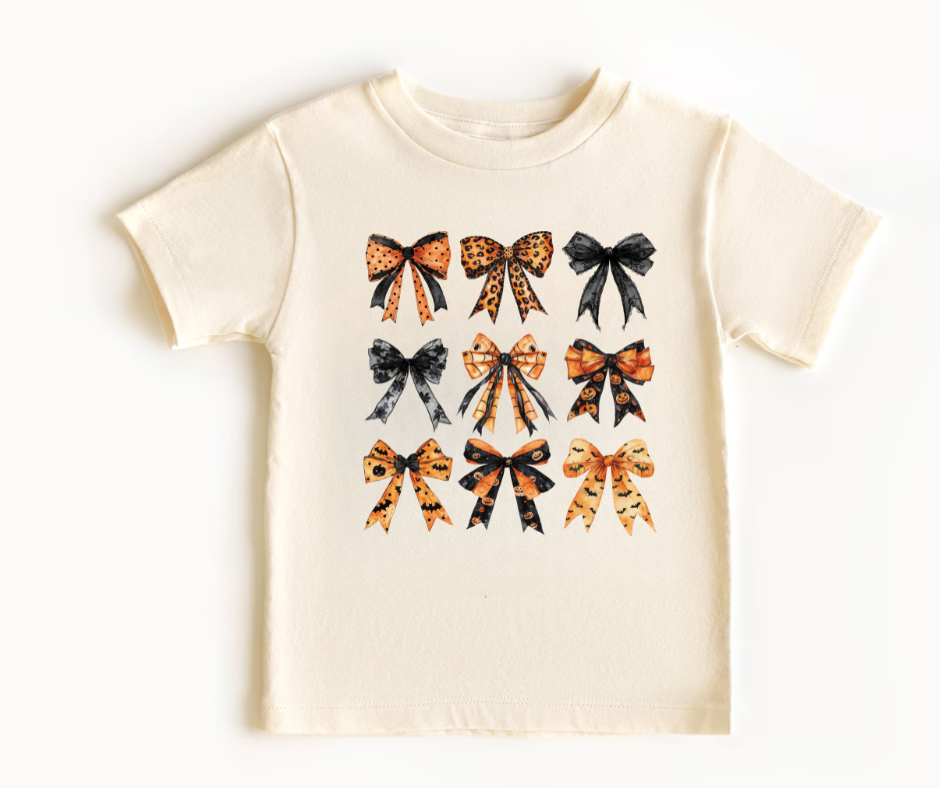 Bow Halloween Collage Tee- Toddler Sizes