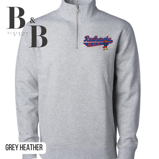 G-E-T Redhawks Mascot 1/4 Zip Unisex