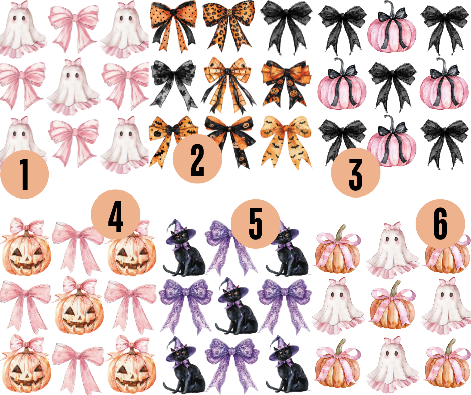 Bow Halloween Collage Tee- Toddler Sizes