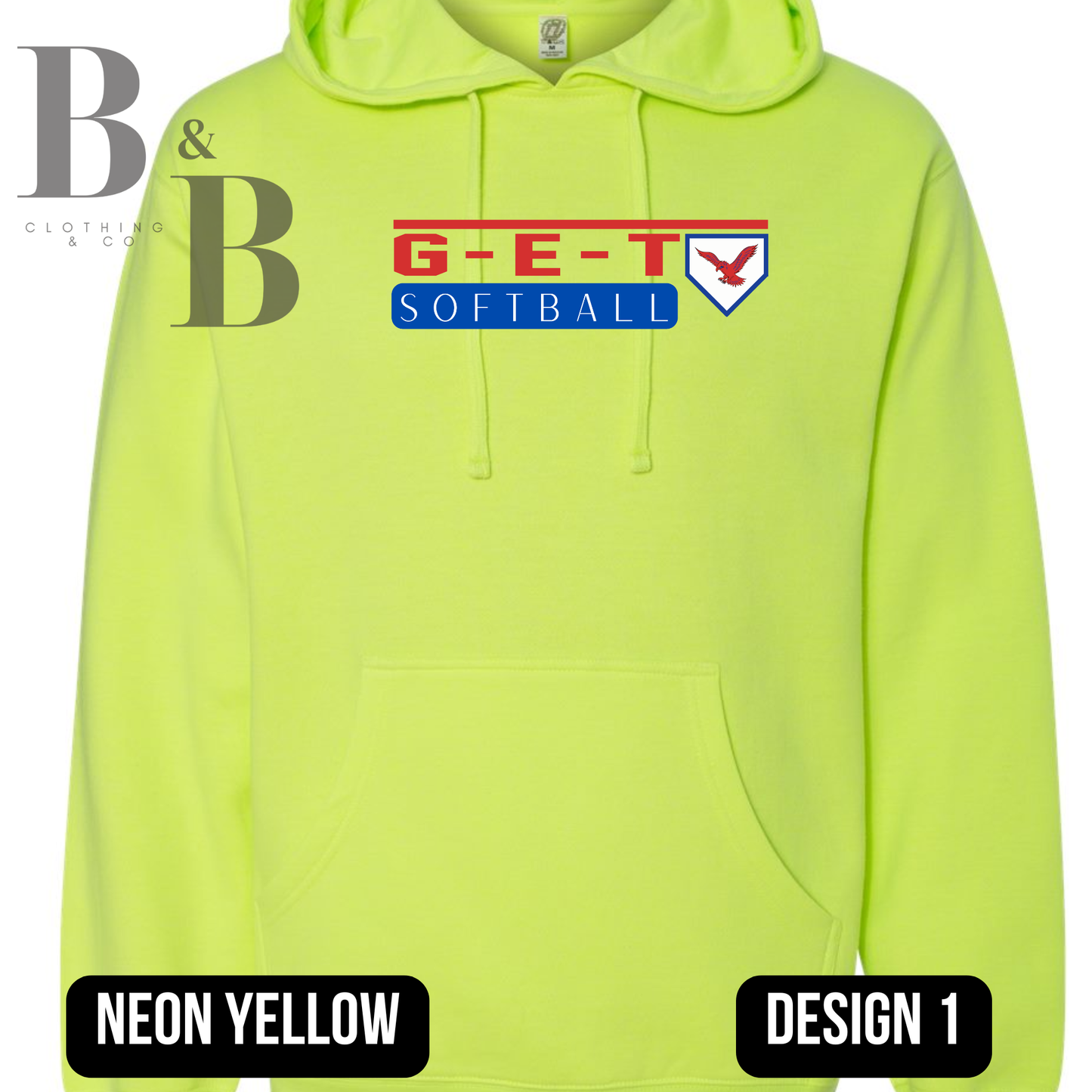 G-E-T Softball/Baseball Neon Adult Tee|Crew|Hoodie