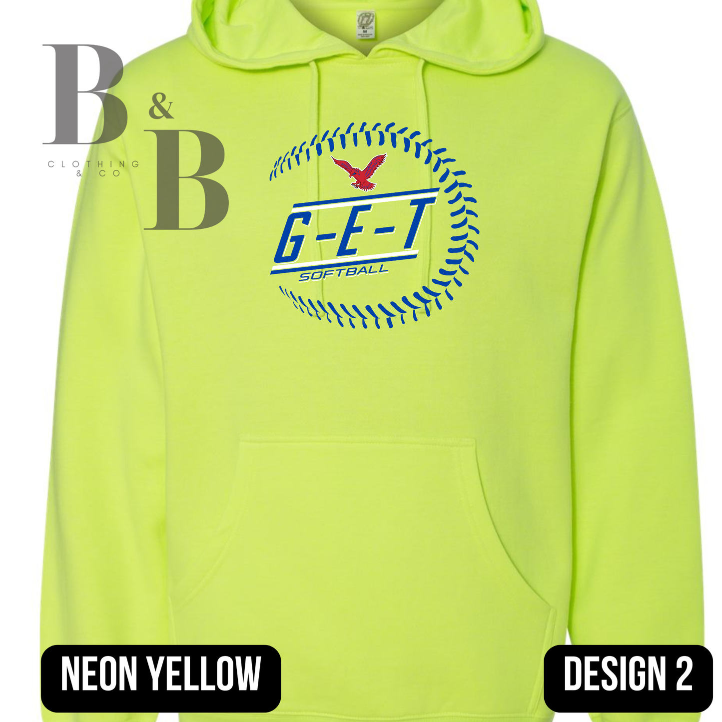 G-E-T Softball/Baseball Neon Adult Tee|Crew|Hoodie