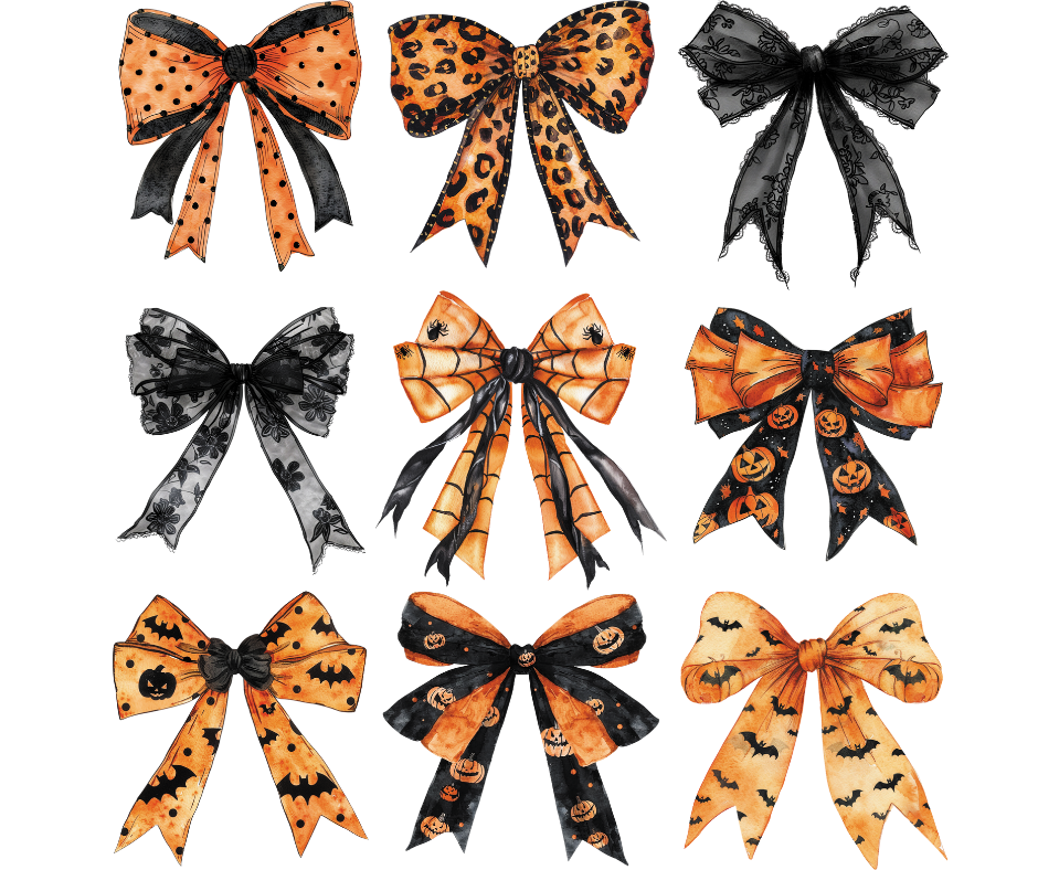 Bow Halloween Collage Tee- Toddler Sizes