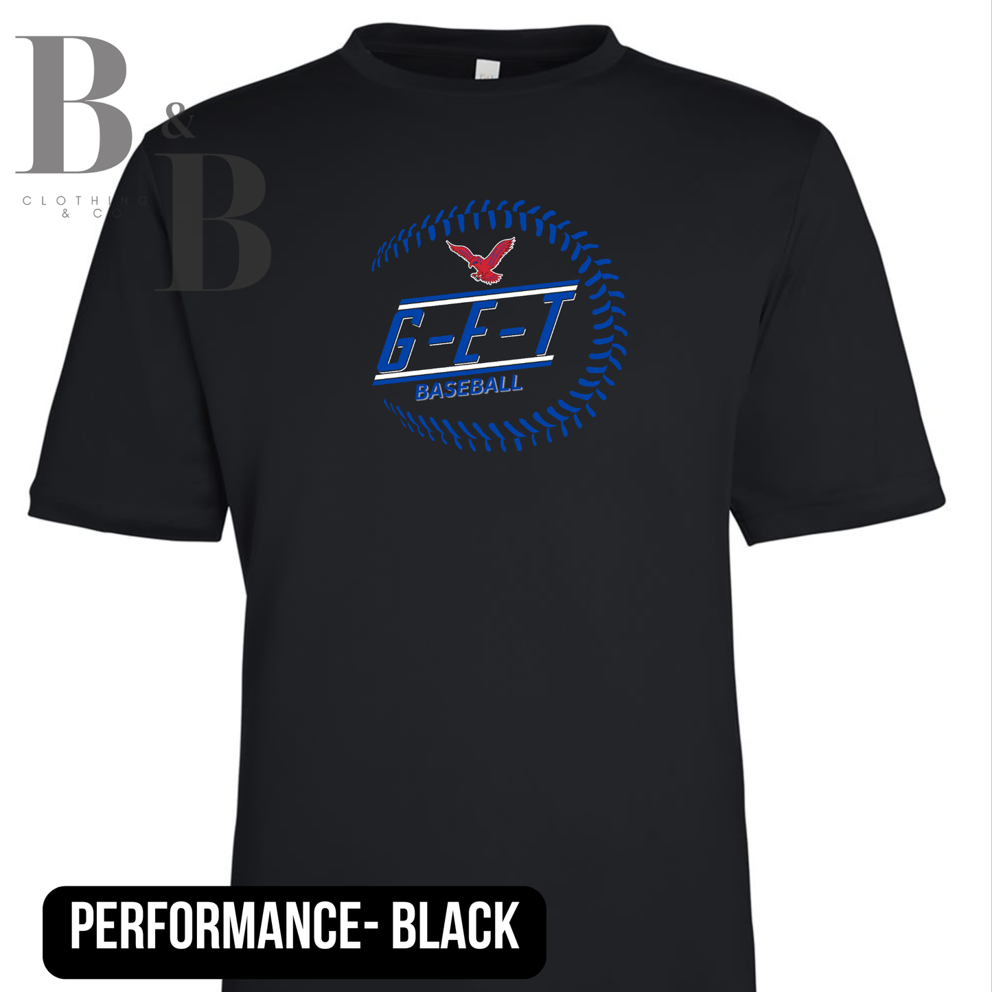 G-E-T Baseball 3 Adult & Youth Performance Tee