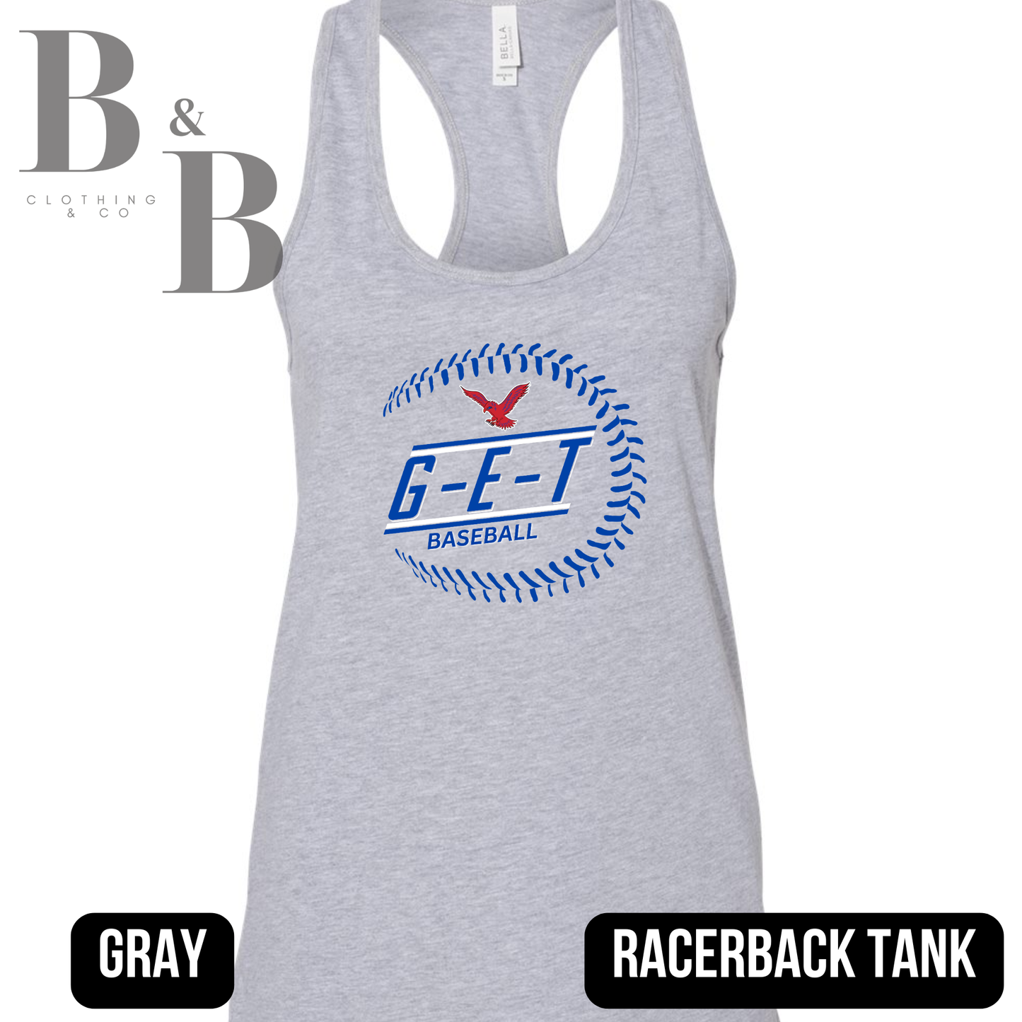 G-E-T Softball 1 / Baseball 3 Womens Racerback Tank