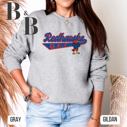 G-E-T Redhawks Mascot Sweatshirts