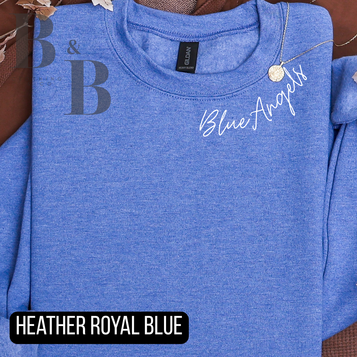 Blue Angels Collar Crewneck Sweatshirt- Adult