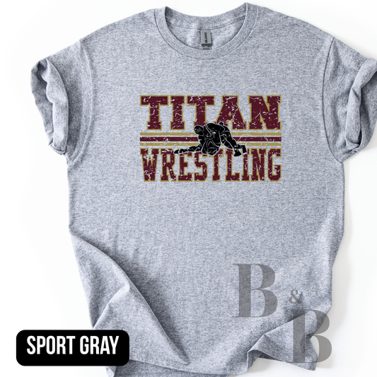 Titan Wrestling 3 YOUTH Tee|LS|Crew|Hoodie
