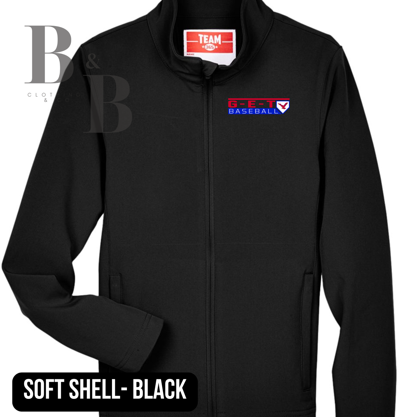 G-E-T Softball/Baseball Softshell Zip Up Jackets- Youth