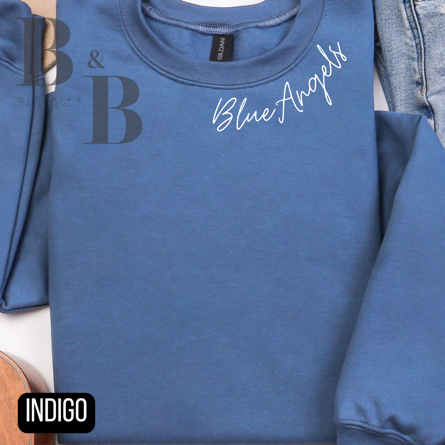 Blue Angels Collar Crewneck Sweatshirt- Adult