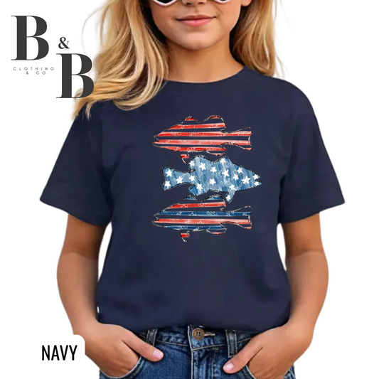 Red White & Blue Fish Youth