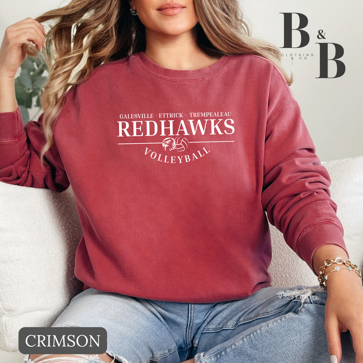 G-E-T Redhawk Volleyball Comfort Colors