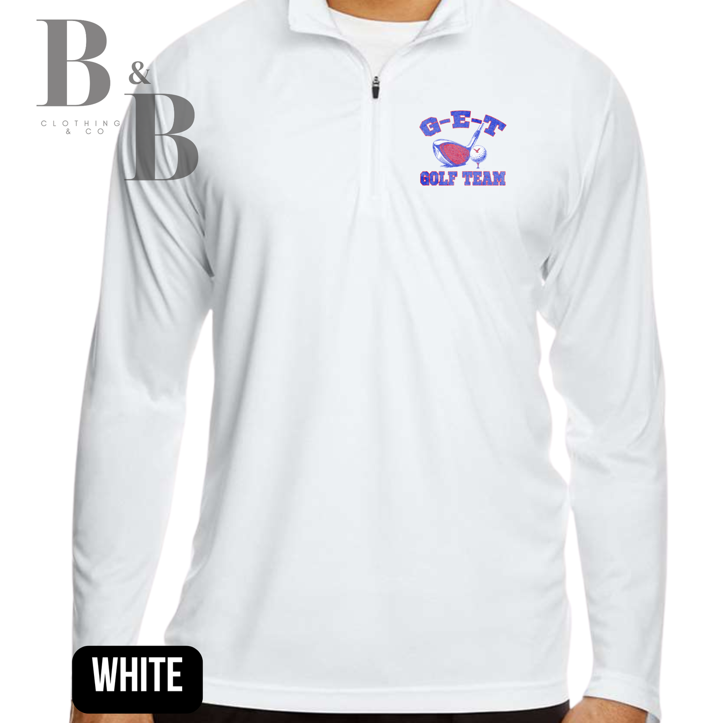 G-E-T Golf Performance Quarter Zip Men + Womens