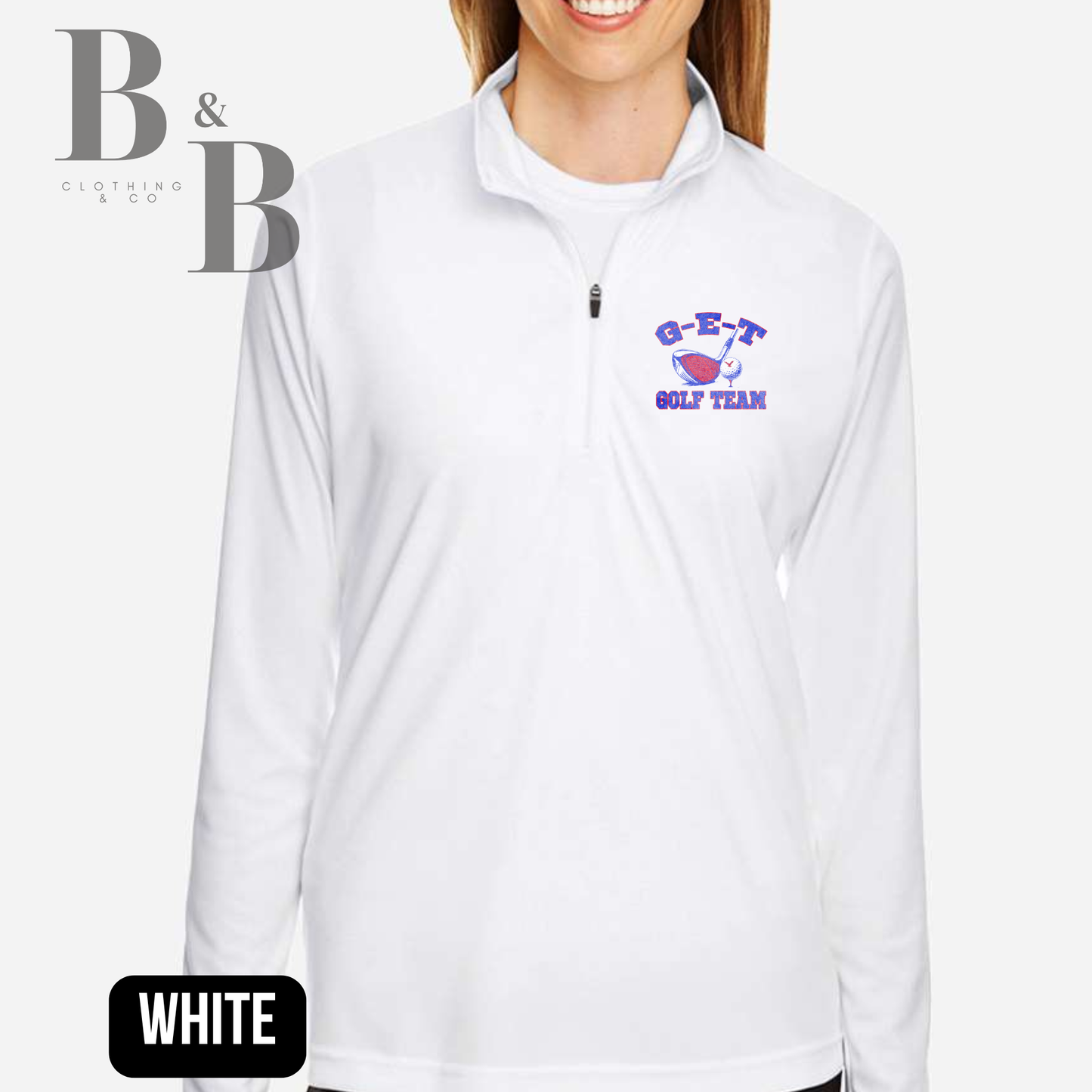 G-E-T Golf Performance Quarter Zip Men + Womens