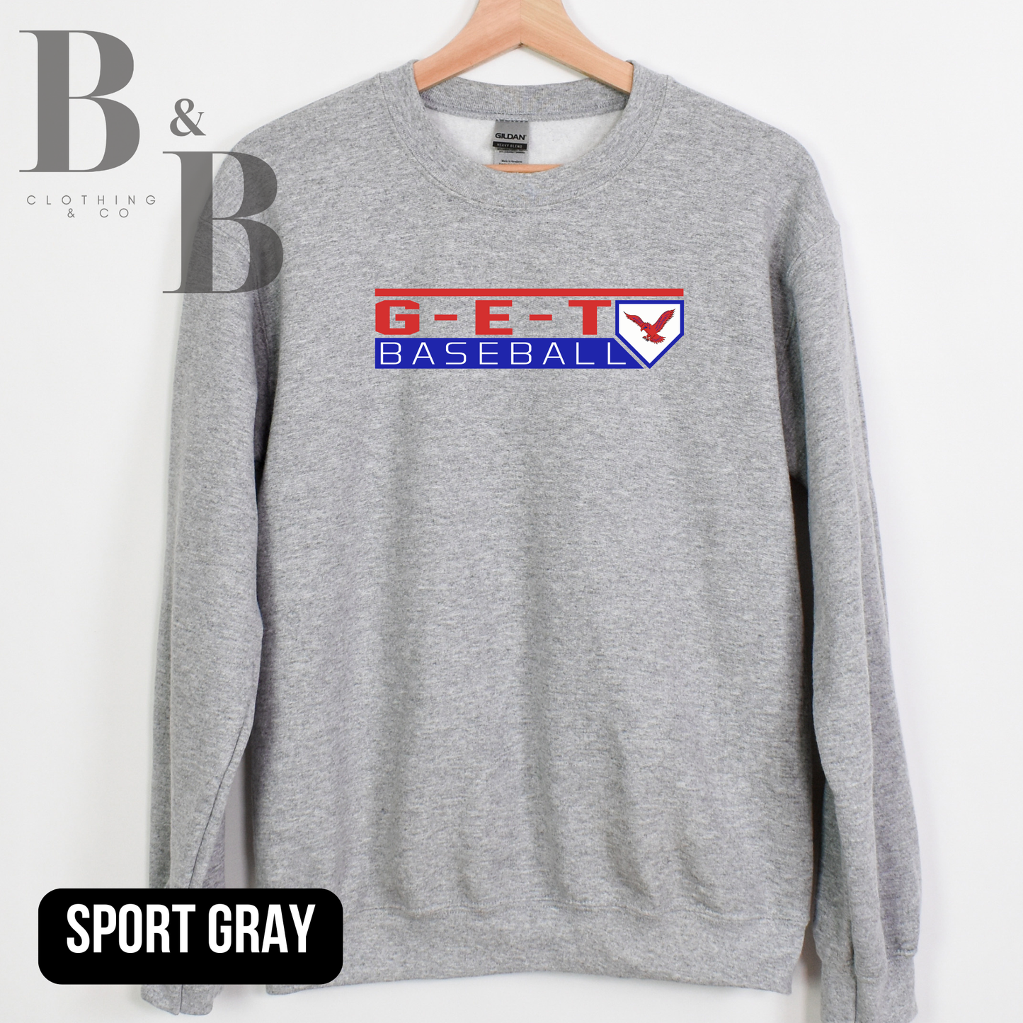 G-E-T Baseball 1 Children's Crew|Hoodie