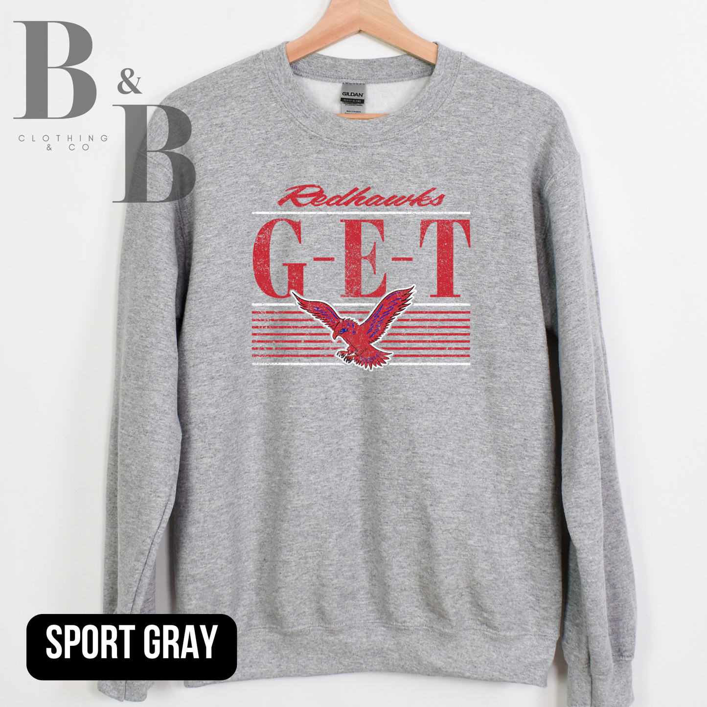 Redhawks G-E-T 2026 Youth Crewneck|Hoodie