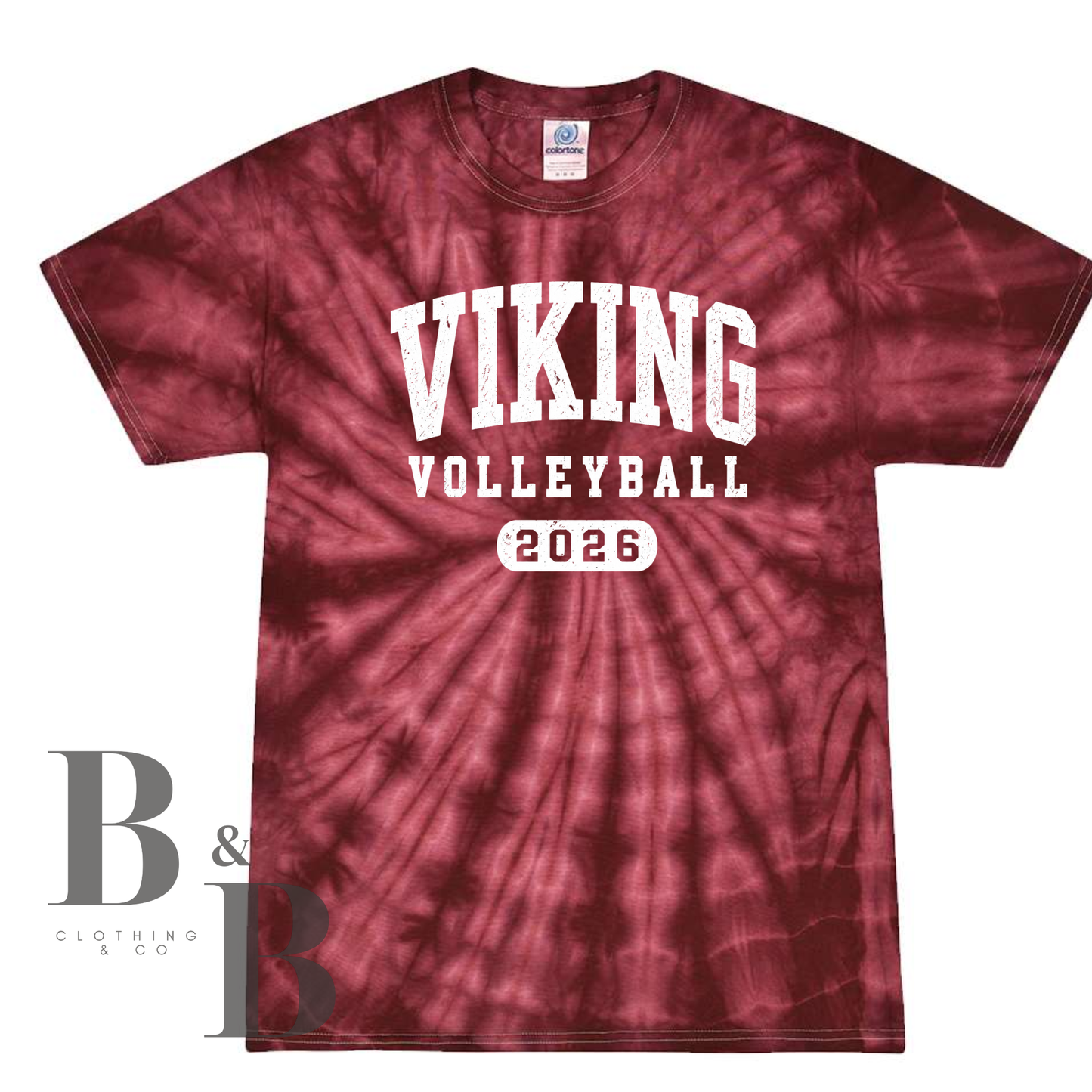 VIKING Fall Sports 2026 Tie Dye Tee- Volleyball|Football|Cross Country