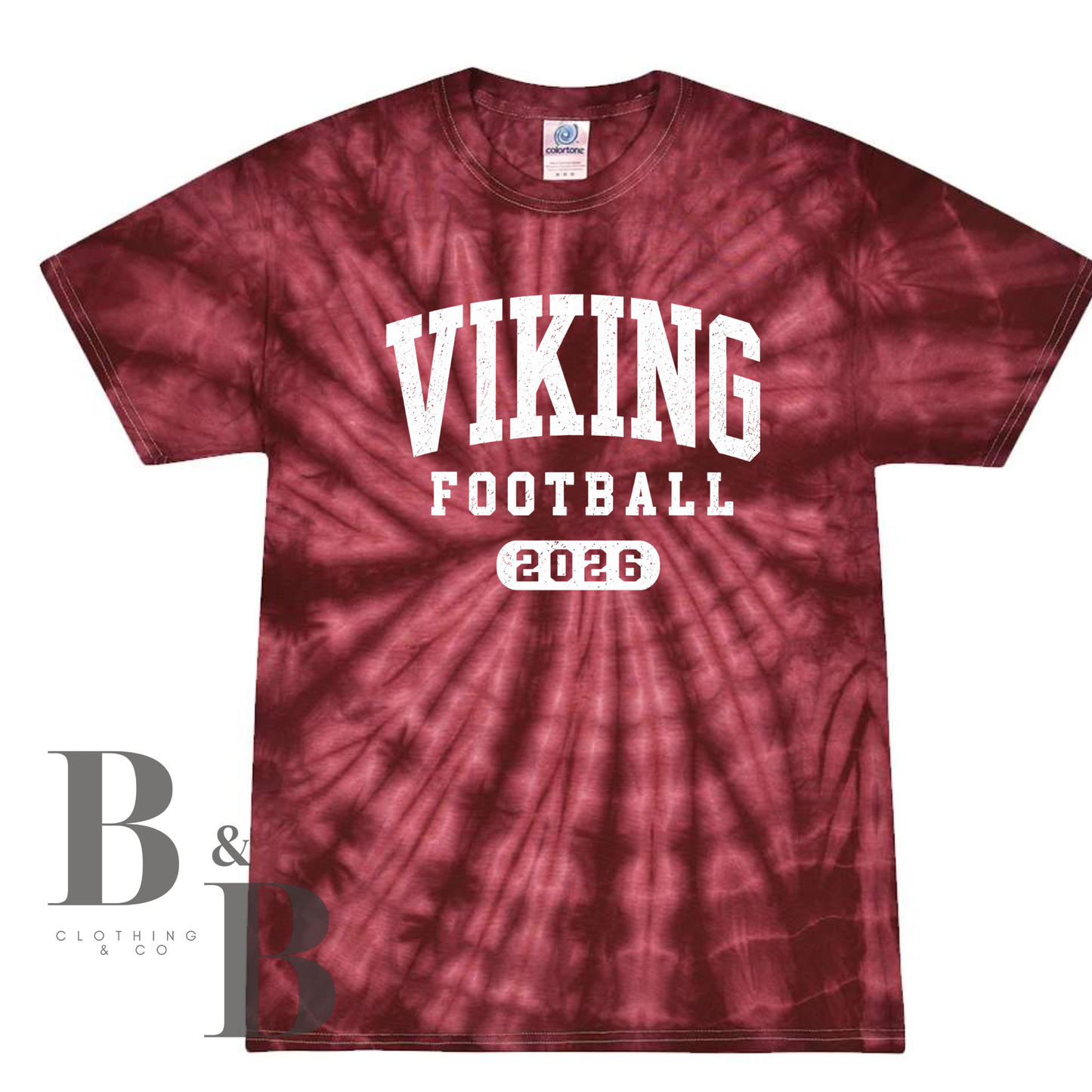 VIKING Fall Sports 2026 Tie Dye Tee- Volleyball|Football|Cross Country