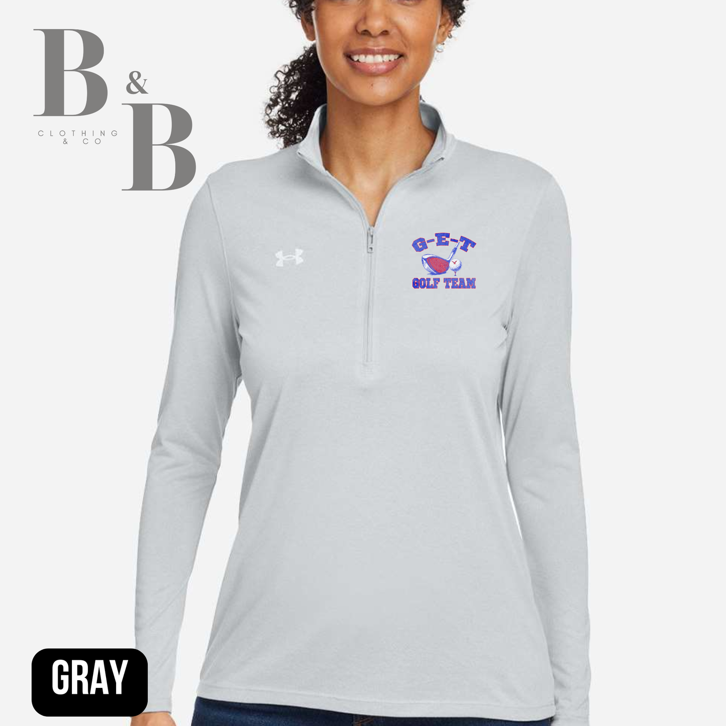 G-E-T Golf  Under Armour Performance Quarter Zip Men + Womens