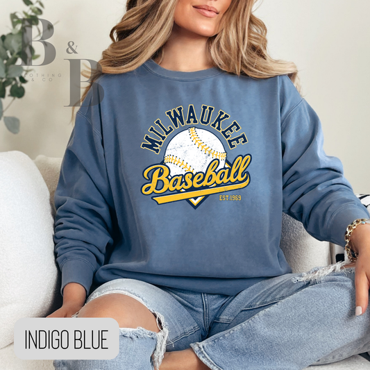 Milwaukee Baseball- Adult Tee|Crewneck|Hoodie