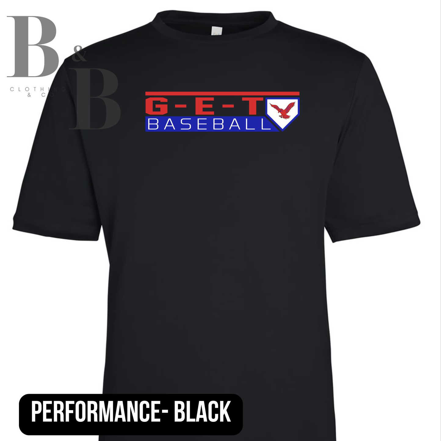 G-E-T Baseball 1 Adult & Youth Performance Tee