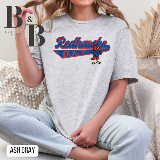 G-E-T Redhawks Mascot Tee