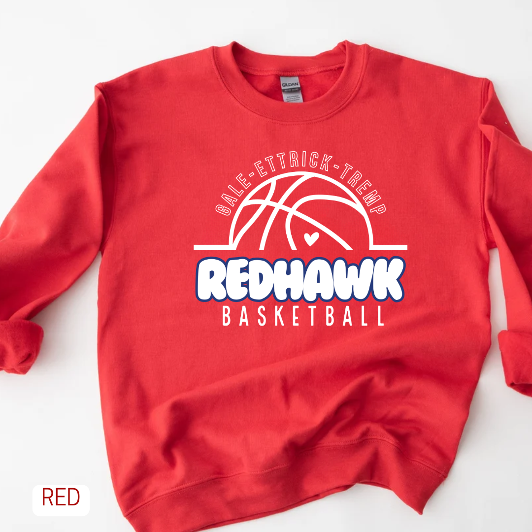 Redhawk Basketball With Heart