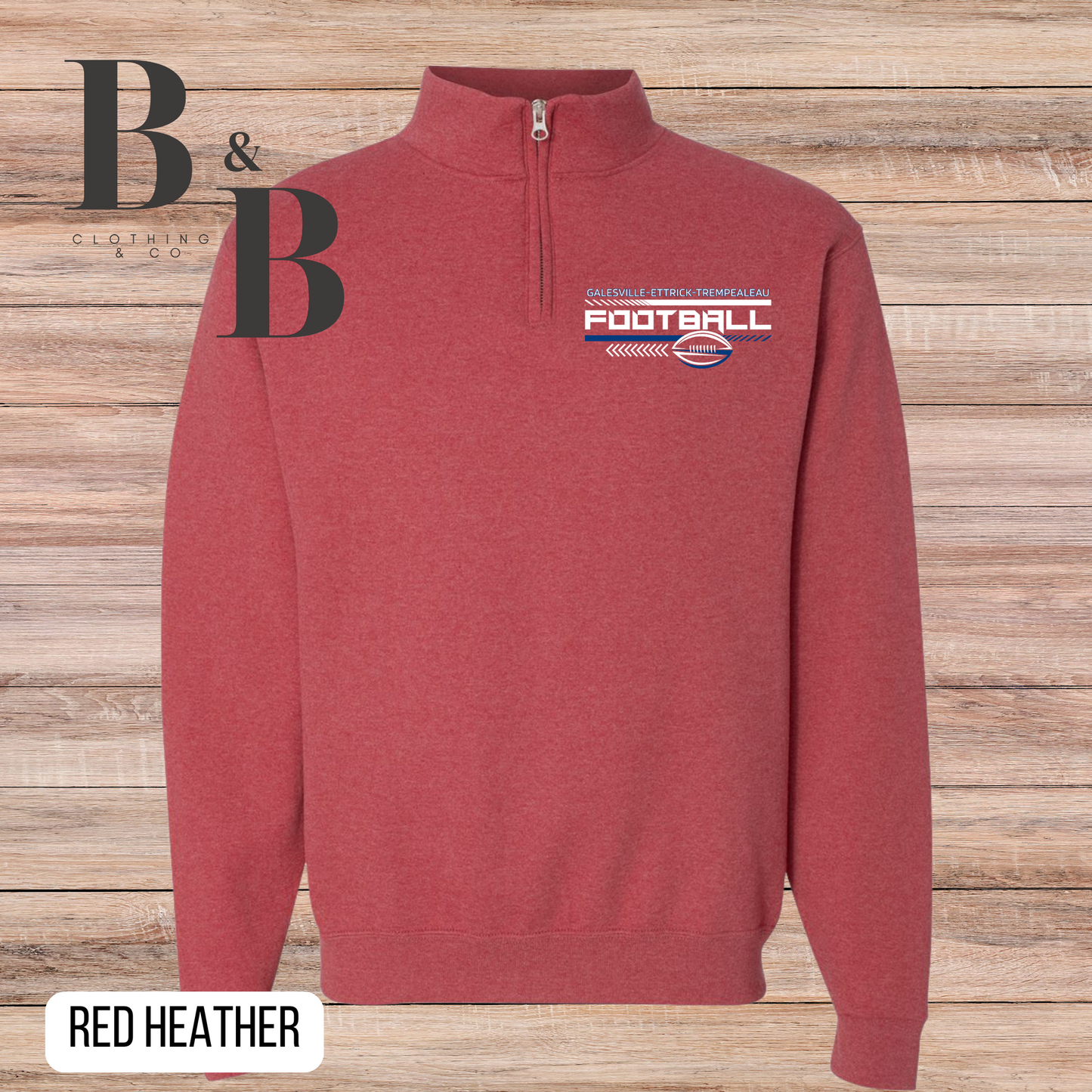 G-E-T Football Quarter Zip