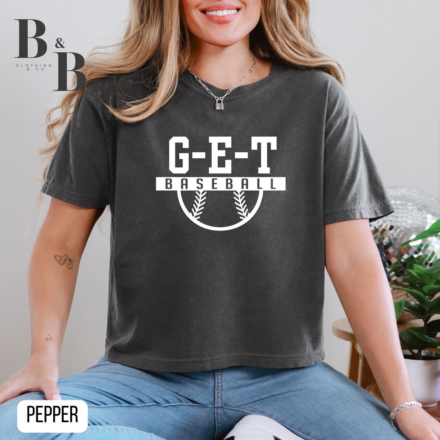 G-E-T Baseball Women's Boxy Tee