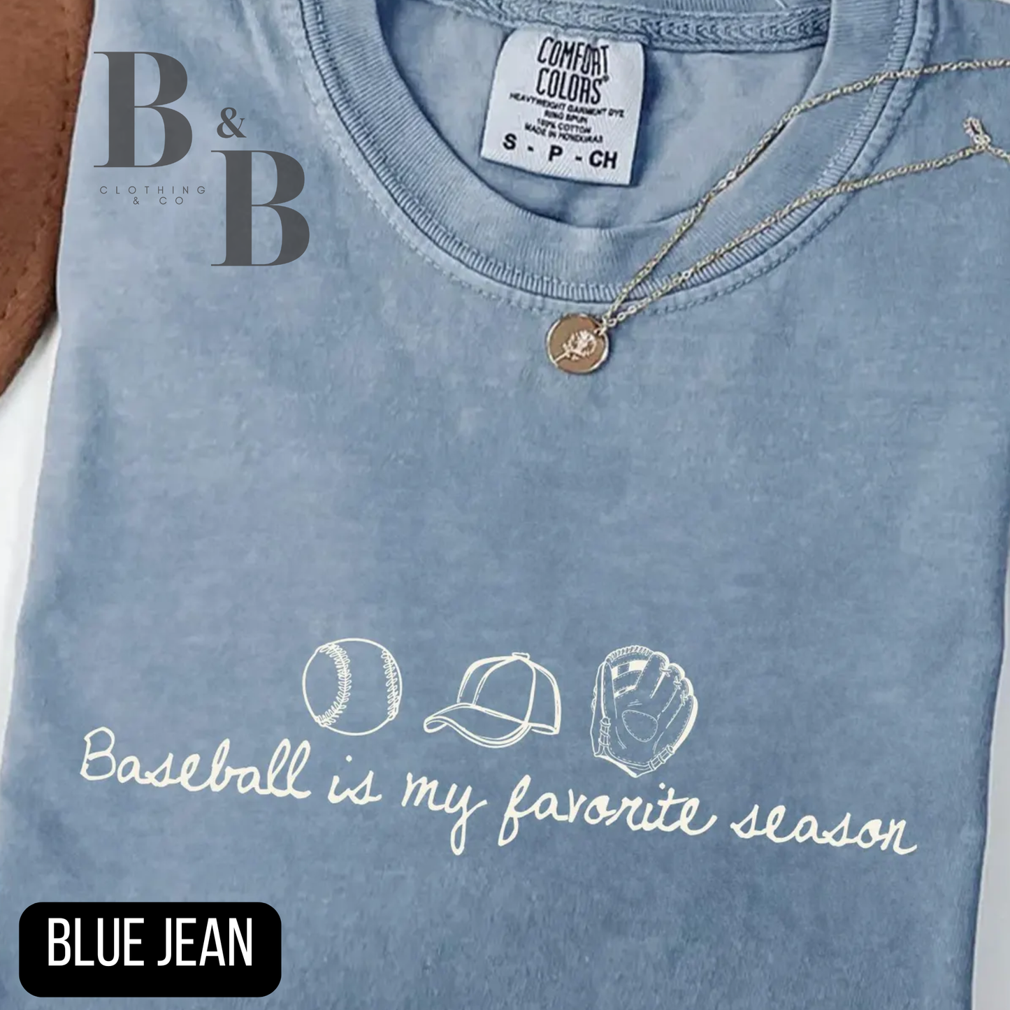 Baseball Is My Favorite Season Comfort Color Tee