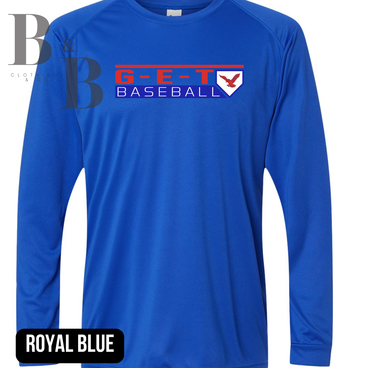 G-E-T Baseball 1 Adult Performance Long Sleeve Shirts
