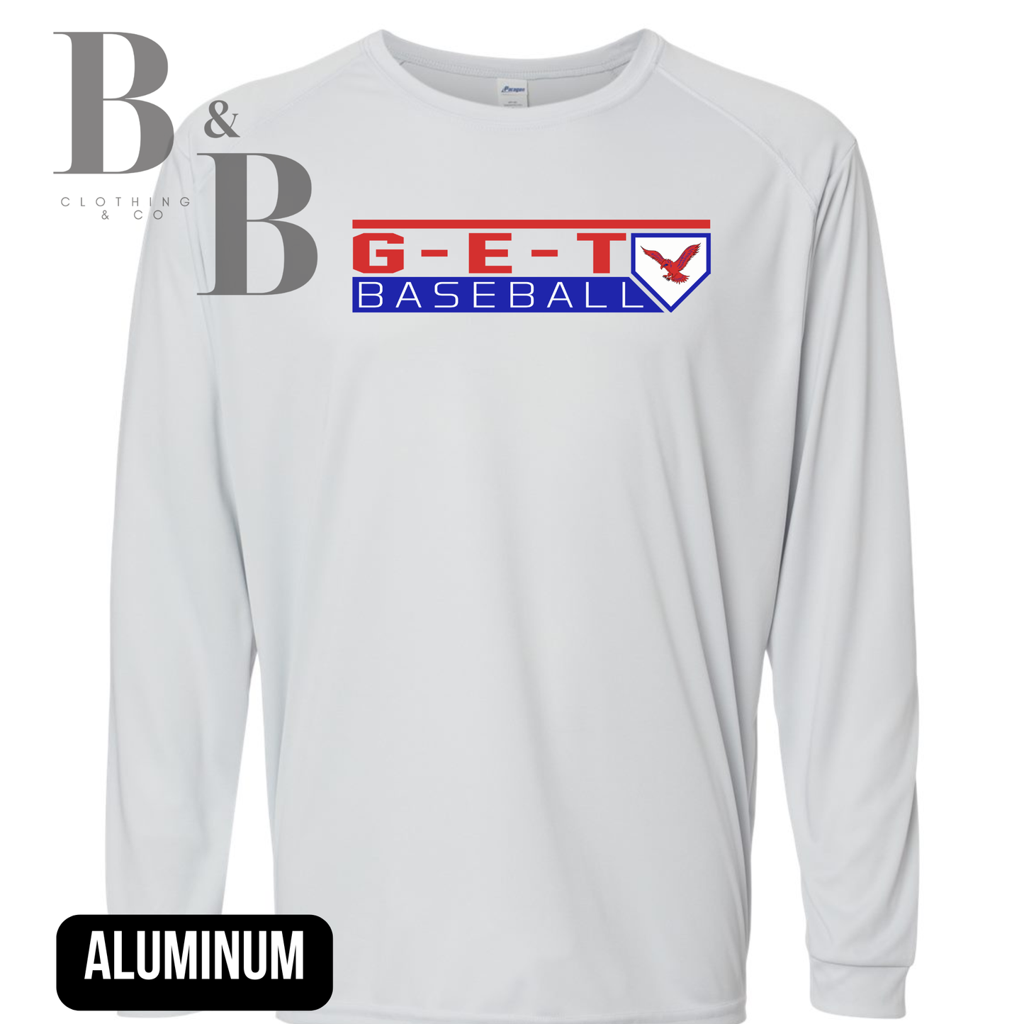 G-E-T Baseball 1 Adult Performance Long Sleeve Shirts