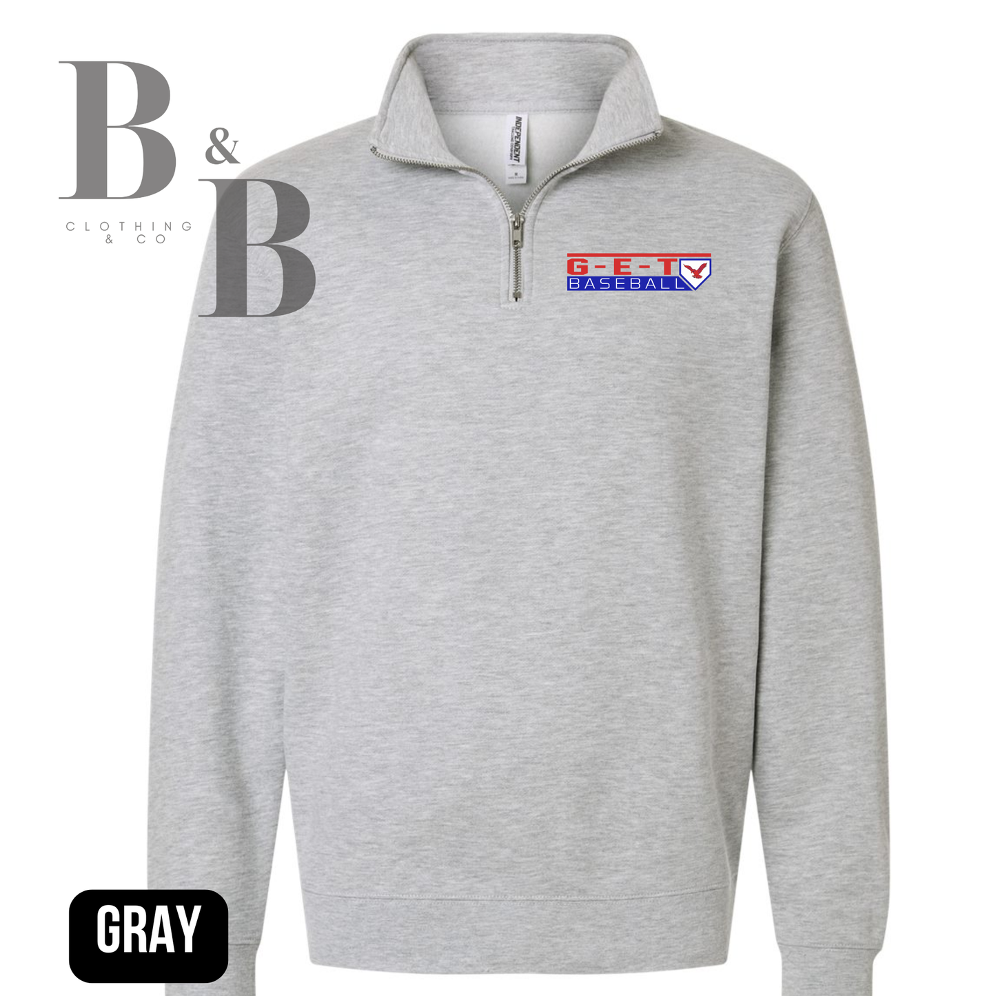 G-E-T Baseball Quarter Zips
