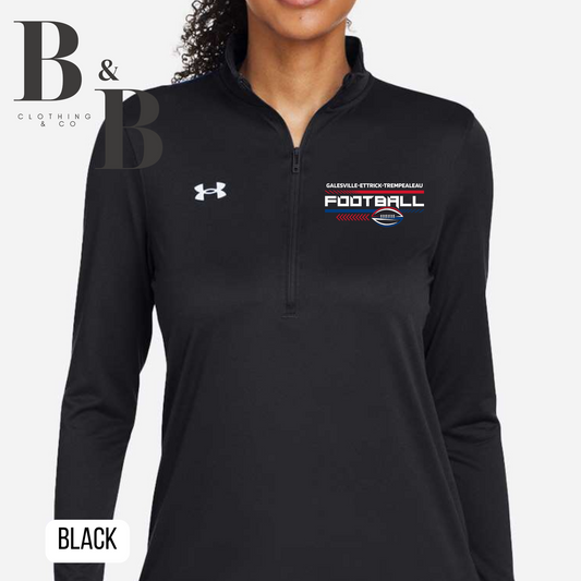 UA G-E-T Football Quarter Zip- Womens