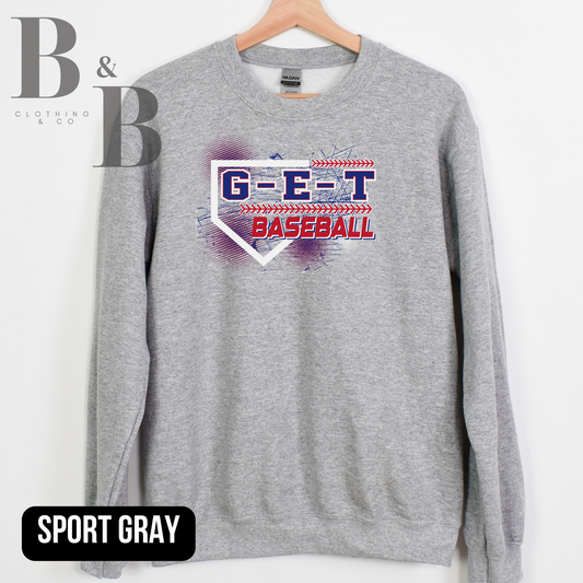G-E-T Baseball 2 Children's Crew|Hoodie