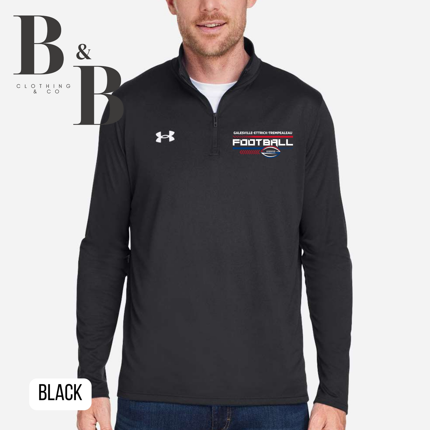 UA G-E-T Football Quarter Zip- Mens